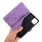 iPhone 12 / 12 Pro - Flower Fodral - Lila