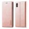 iPhone X/Xs - LC.IMEEKE Läder Flip Fodral - Roséguld