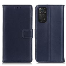 Xiaomi Redmi Note 11 4G Fodral Läder Blå