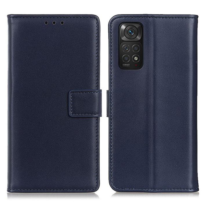 Bild 1, Xiaomi Redmi Note 11 4G Fodral Läder Blå