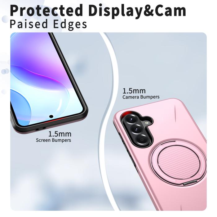 Bild 4, Samsung Galaxy A27 5G Skal Magsafe Kickstand Rosa