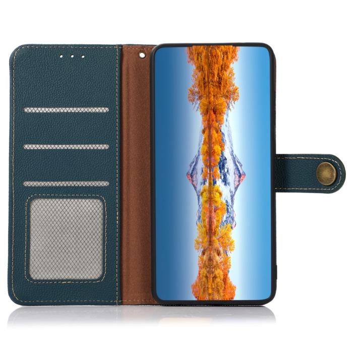Bild 4, KHAZNEH Xiaomi 14 Ultra Fodral RFID Äkta Läder Grön