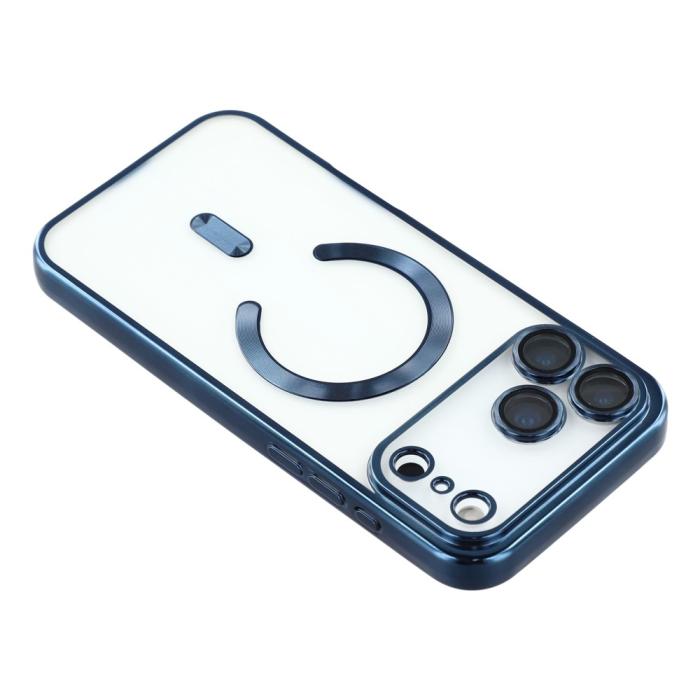 Bild 5, iPhone 17 Pro Max Skal MagSafe Electroplated TPU Blå