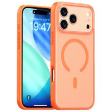 iPhone 17 Pro Max Skal MagSafe Skin Feel Frosted Orange