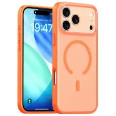 iPhone 17 Pro Max Skal MagSafe Skin Feel Frosted Orange