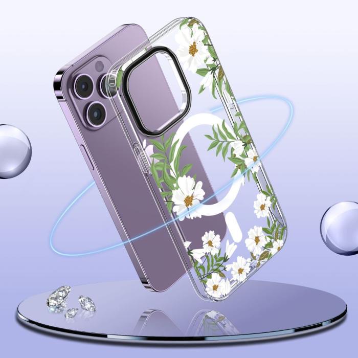 Bild 2, Tech-Protect iPhone 11 Pro Skal MagSafe MagMood Spring Floral