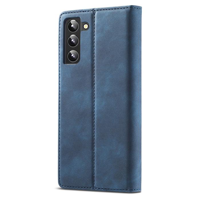 Bild 3, LC.IMEEKE Samsung Galaxy S22 Plus Fodral Flip Läder Blå