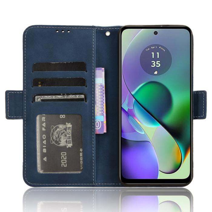 Bild 2, Motorola Moto G54 5G Fodral Med Avtagbart Kortfodral Blå