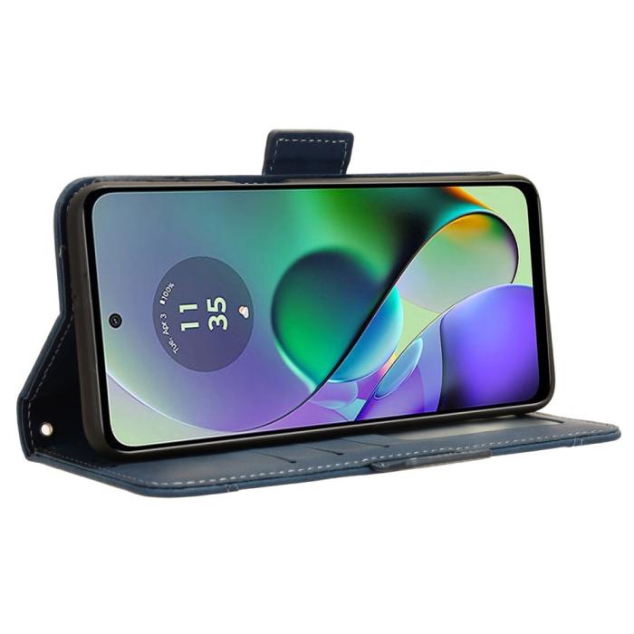 Bild 3, Motorola Moto G54 5G Fodral Med Avtagbart Kortfodral Blå