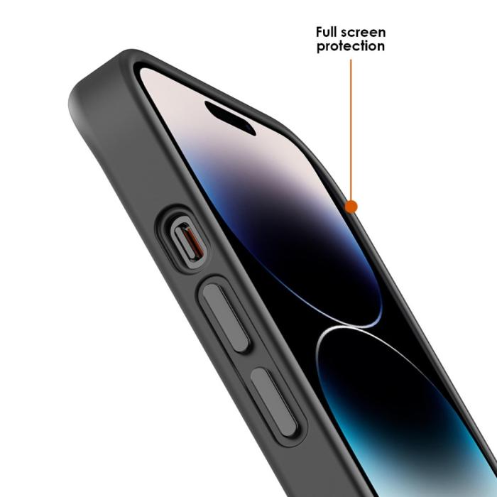 Bild 2, iPhone 14 Pro Max Skal MagSafe Hybrid Matt Svart