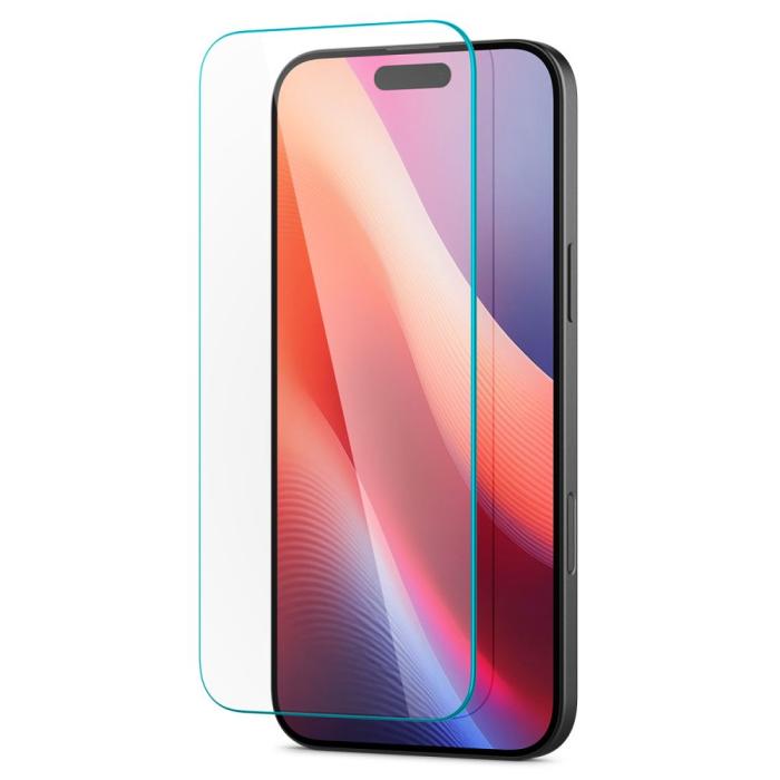Bild 4, Spigen iPhone 16 / 15 Skärmskydd Slim Glas.tR Härdat Glas
