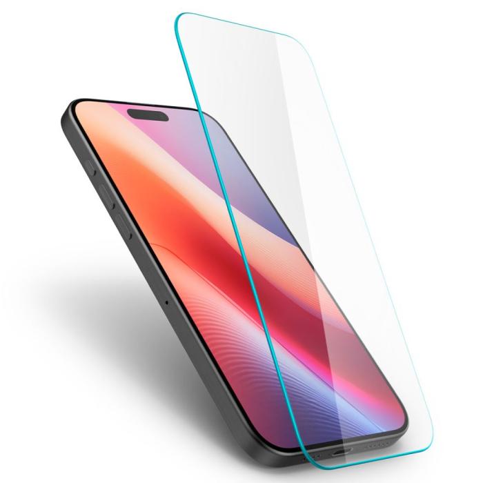 Bild 5, Spigen iPhone 16 / 15 Skärmskydd Slim Glas.tR Härdat Glas