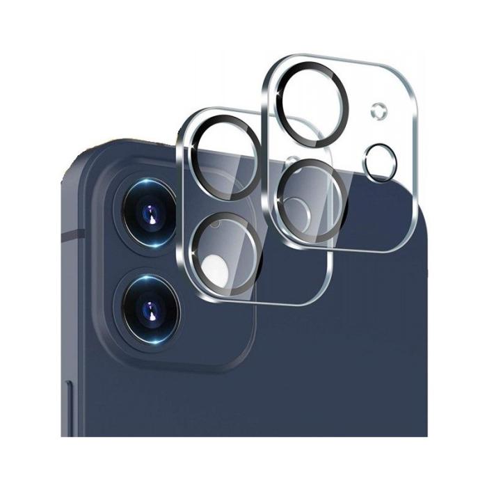 Bild 1, 2-Pack iPhone 11/12 Mini Linsskydd Härdat Glas Transparent