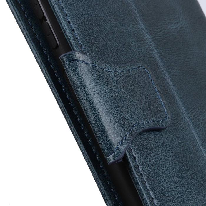 Bild 5, iPhone 15 Fodral Crazy Horse Folio Blå