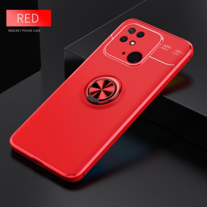 Bild 2, Xiaomi Redmi 10C Skal Ring Röd