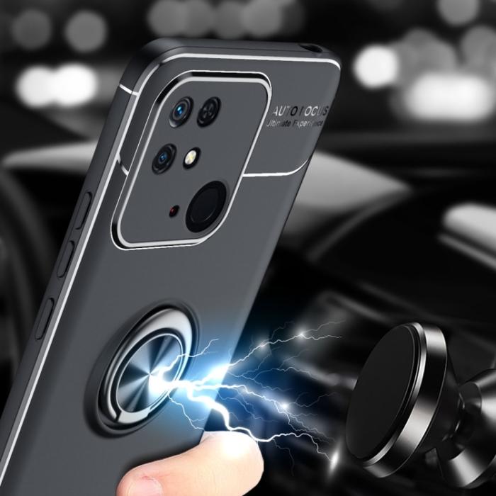 Bild 6, Xiaomi Redmi 10C Skal Ring Röd
