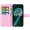 OnePlus Nord CE 2 Lite 5G Fodral Litchi Textur Ljus Rosa