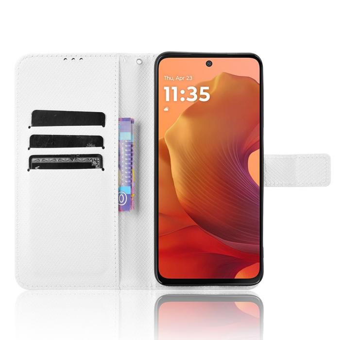 Bild 2, Motorola Moto G15 / G15 Power Fodral Läder Vit