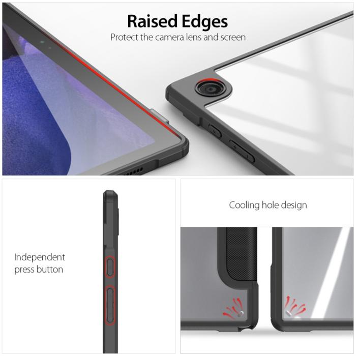 Bild 6, DUX DUCIS Samsung Galaxy Tab A8 10.5 (2021) Fodral TOBY Tri-Fold Svart