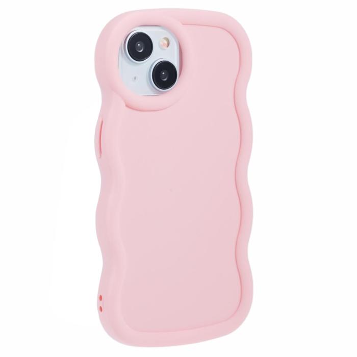 Bild 3, iPhone 13 Mobilskal Wavy Ljus Rosa