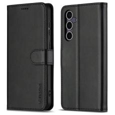 LC.IMEEKE Samsung Galaxy A16 Fodral L&auml;der Svart