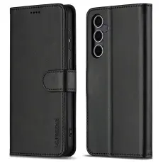 LC.IMEEKE Samsung Galaxy A16 Fodral L&auml;der Svart