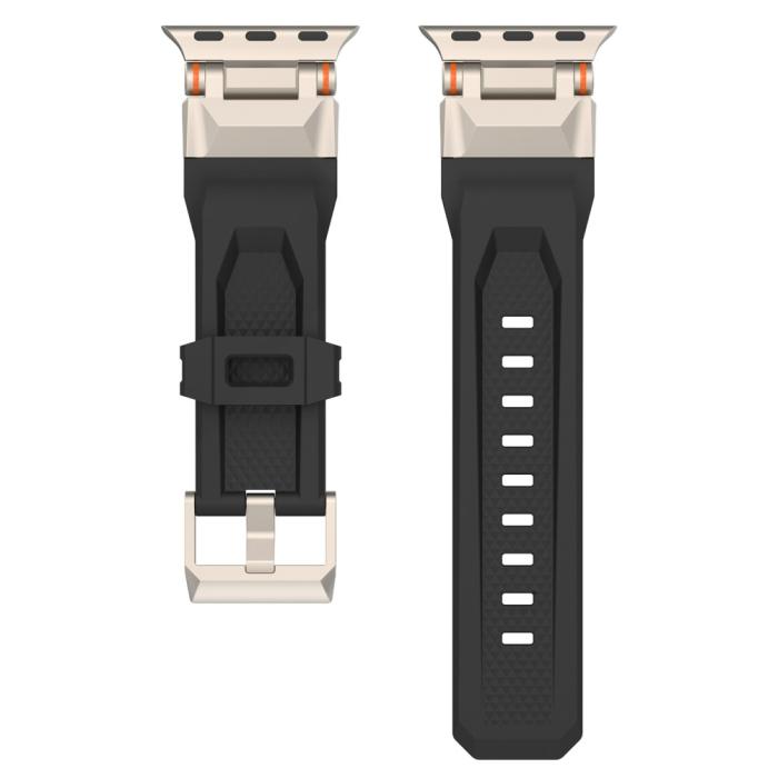 Bild 3, Apple Watch 42/44/45/49mm RobustFit Armband Svart