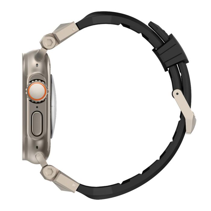 Bild 5, Apple Watch 42/44/45/49mm RobustFit Armband Svart