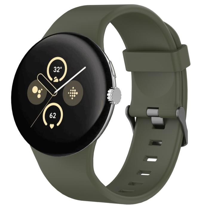 Bild 4, Google Pixel Watch 3 45 mm Armband Silikon Grön