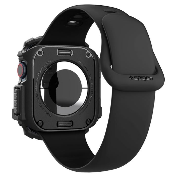 Bild 3, Spigen Apple Watch 11/10 46 mm Skal Rugged Armor Matt Svart