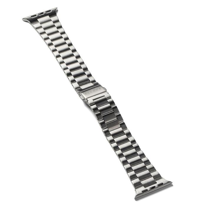 Bild 2, Ringke Apple Watch 42/44/45/46/49 mm Armband Metal OneAir Silver