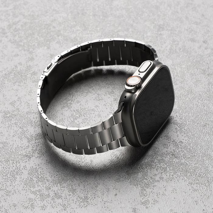Bild 3, Ringke Apple Watch 42/44/45/46/49 mm Armband Metal OneAir Silver