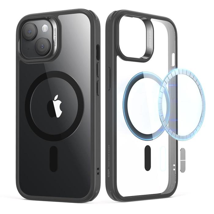 Bild 1, ESR iPhone 15 Plus Skal MagSafe CH HaloLock Transparent/Svart