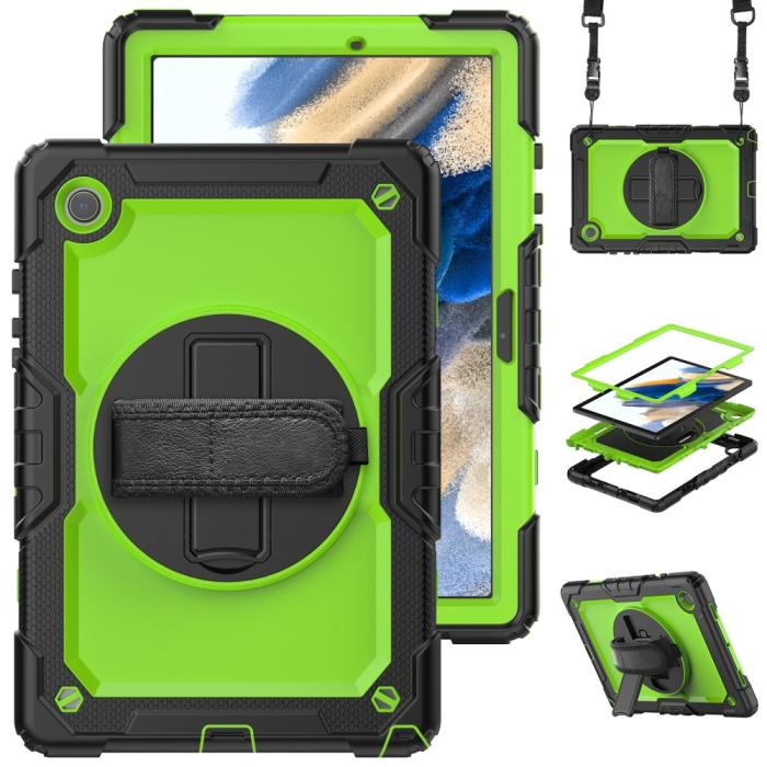 Bild 1, Galaxy Tab A8 10.5 Skal Shockproof Hybrid Kickstand Strap