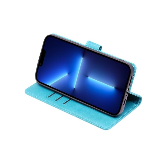 Bild 4, Motorola Moto G13 / G23 / G53 5G Fodral Solid Läder Blå