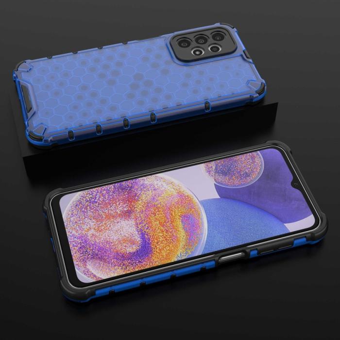 Bild 4, Samsung Galaxy A23 5G Skal Honeycomb Shockproof Blå