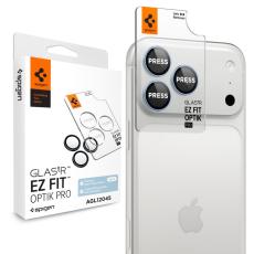 Spigen iPhone 18 Pro/18 Pro Max 2-PACK Linsskydd Optik Pro GLAS.tR 'Ez Fit'