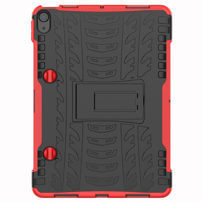 Bild 2, iPad Air 2025-2020 Skal Rugged Kickstand Armor Röd