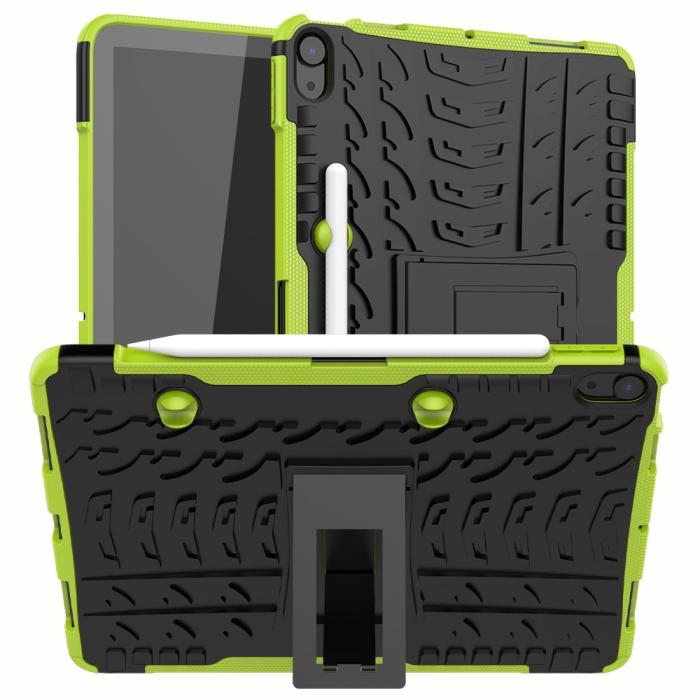 Bild 1, iPad Air 2025-2020 Skal Rugged Kickstand Armor Grön