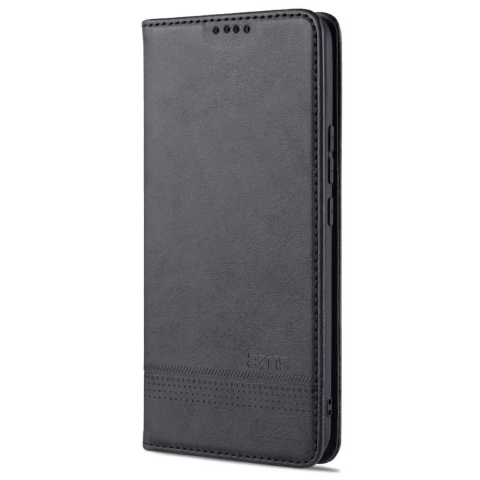 Bild 2, Xiaomi Mi 11 - AZNS Läder Flip Fodral - Svart