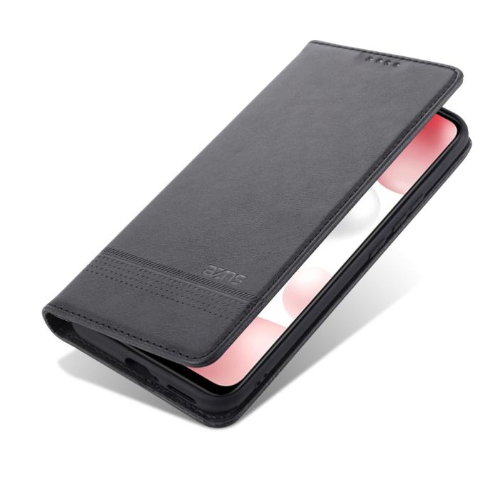 Bild 4, Xiaomi Mi 11 - AZNS Läder Flip Fodral - Svart