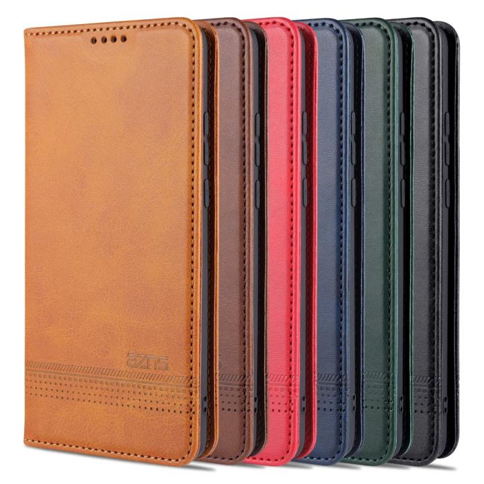 Bild 5, Xiaomi Mi 11 - AZNS Läder Flip Fodral - Svart