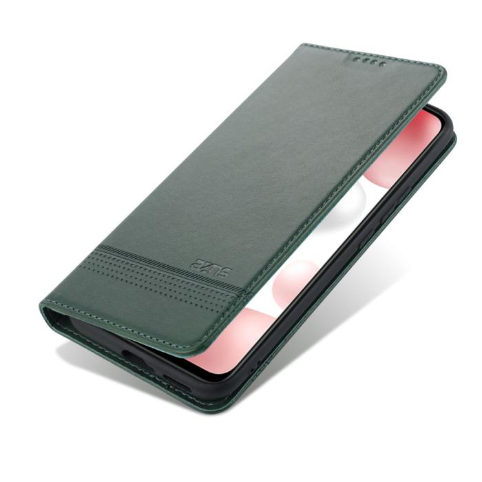 Bild 4, Xiaomi Mi 11 - AZNS Läder Flip Fodral - Grön