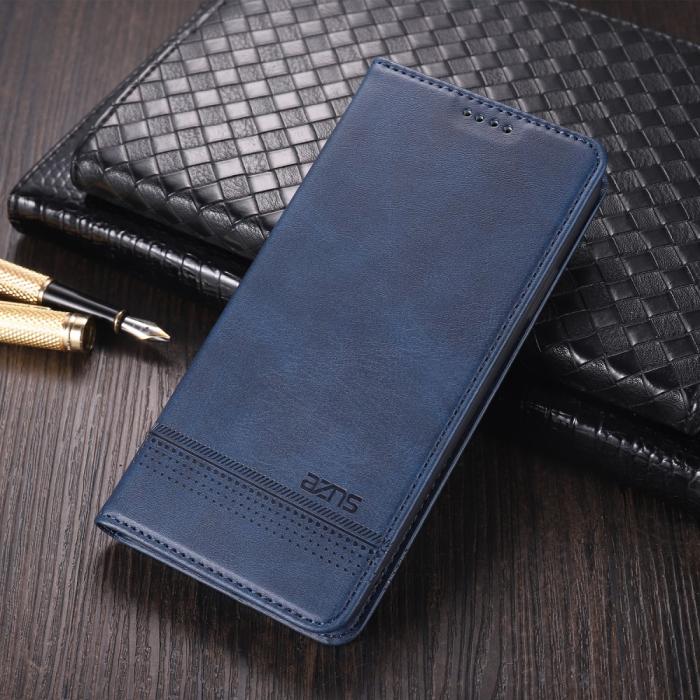 Bild 5, Xiaomi Mi 11 - AZNS Läder Flip Fodral - Blå