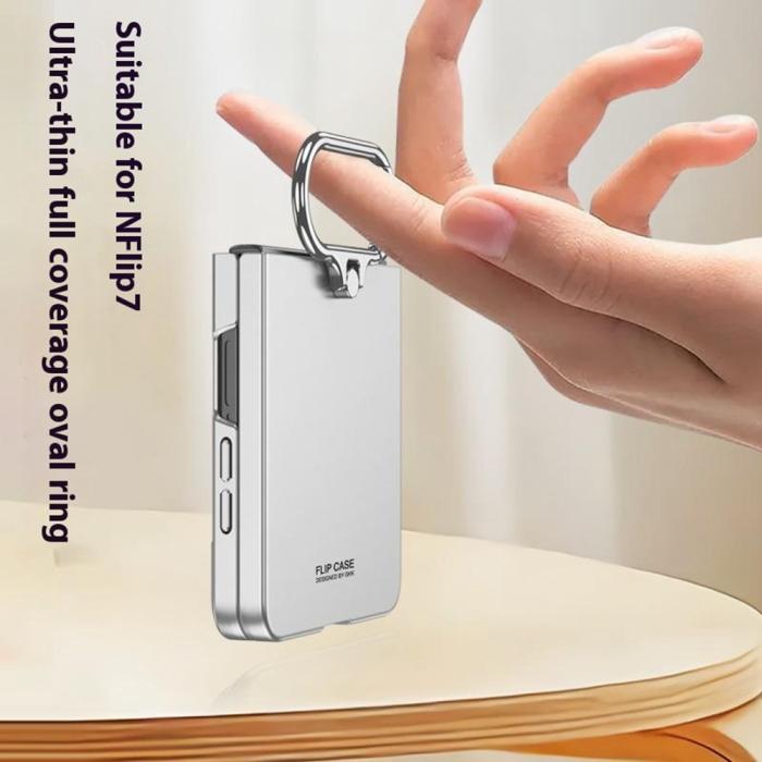 Bild 2, GKK Galaxy Z Flip 7 Skal Kickstand Hybrid Titanium Grey