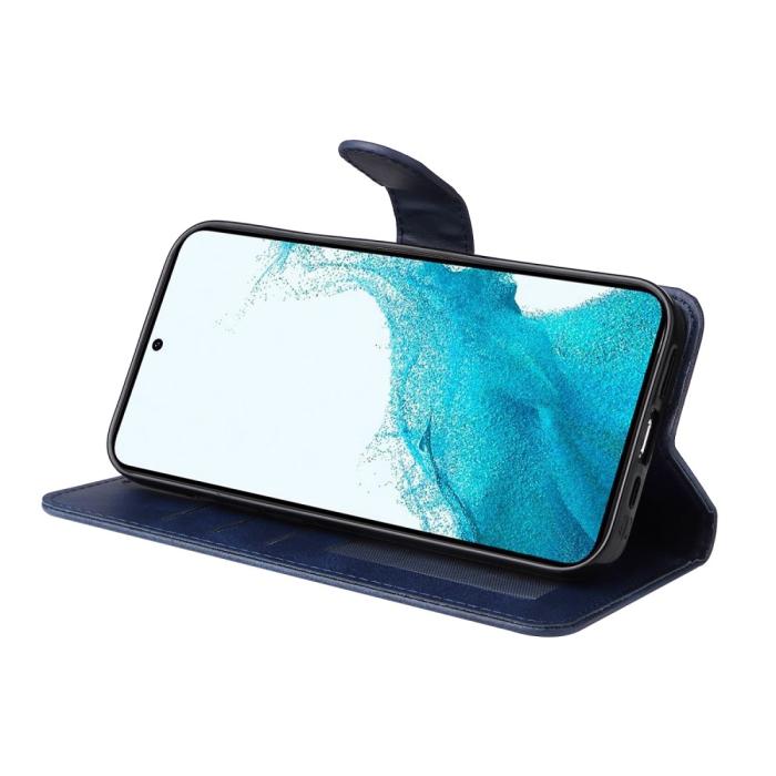 Bild 3, Samsung Galaxy A54 5G Fodral Läder Blå