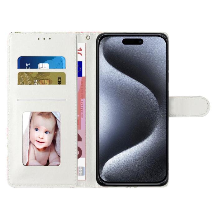 Bild 2, iPhone 16 Pro Max Fodral Marmor Rosa