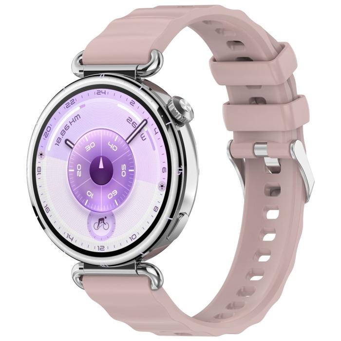 Bild 4, Huawei Watch GT 6 41 mm / 5 Pro 42 mm Armband Silikon Rosa