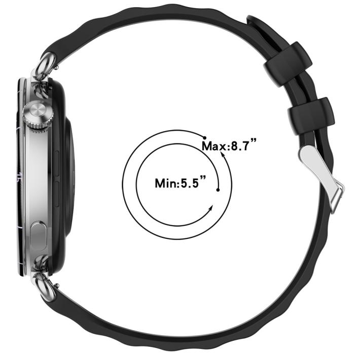 Bild 6, Huawei Watch GT 6 41 mm / 5 Pro 42 mm Armband Silikon Rosa