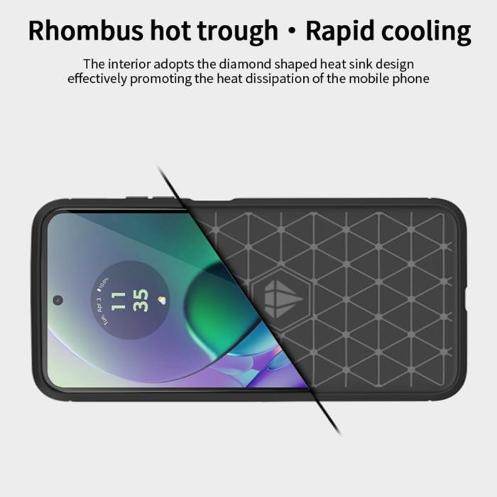 Bild 6, MOFI Motorola Moto G54 5G Skal Borstad Stål Textur Svart